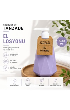 Produkt By Tanzade Nemlendirici El Losyonu 500 Ml Lavanta Ferahlığı, Cilt Dostu Günlük Bakım Produkt By Tanzade Nemlendirici El Losyonu 500 Ml Lavanta Ferahlığı, Cilt Dostu Günlük Bakım