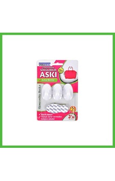 Vaveni 3lü Beyaz Yapışkanlı Askı Arz Diğer Vaveni 3lü Beyaz Yapışkanlı Askı Arz Diğer