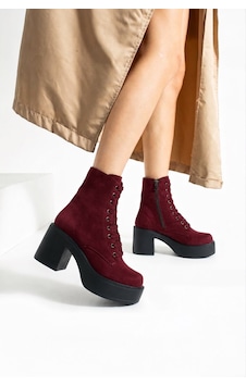 Dabab Shoes Melvıan Kadın Bordo Lüks Süet Bağcıklı Fermuarlı İçi Kürklü 8 Cm Kalın Topuklu 3 Cm Platform Bot Bootie Dabab Shoes Melvıan Kadın Bordo Lüks Süet Bağcıklı Fermuarlı İçi Kürklü 8 Cm Kalın Topuklu 3 Cm Platform Bot Bootie