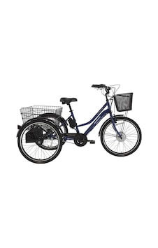 Bisan E-porter Üç Tekerli Elektrikli Bisiklet 44cm V 24 Jant 3 Vites Lacivert Beyaz Çok Renkli Bisan E-porter Üç Tekerli Elektrikli Bisiklet 44cm V 24 Jant 3 Vites Lacivert Beyaz Çok Renkli
