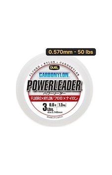 Duel Powerleader Carbonylon 50mt Misina 0.570mm - 50 Lbs Duel Powerleader Carbonylon 50mt Misina 0.570mm - 50 Lbs