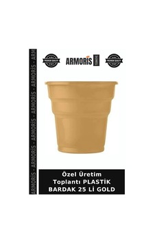 Özel Üretim Toplantı Plastik Bardak 25 Li Gold Özel Üretim Toplantı Plastik Bardak 25 Li Gold