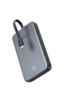 Ugreen Zapix 10.000 Mah 20w Dahili Usb-c Kablolu Hızlı Şarj Powerbank, 75161b Siyah