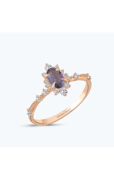 Altınbaş Pırlanta Topaz Oval Yüzük Pnf004pıo-14k Altınbaş Pırlanta Topaz Oval Yüzük Pnf004pıo-14k