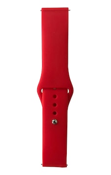 Zore Gear S3 Band Serisi 22mm Klasik Kordon Silikon Strap Kayış-brighr Red