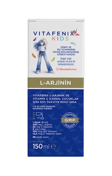 Vitafenix Çocuklar İçin 500 Mg L-arjinin İçeren C Vitaminli Sıvı Takviye Edici Gıda 150 Ml Vitafenix Çocuklar İçin 500 Mg L-arjinin İçeren C Vitaminli Sıvı Takviye Edici Gıda 150 Ml