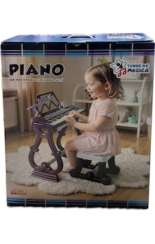 Urt034-003 Ayaklı 49 Tuş Piano Org - Mor Urt034-003 Ayaklı 49 Tuş Piano Org - Mor