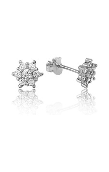 Gümüş Çiçek Çivili Küpe - Ea1160110 Gümüş Çiçek Çivili Küpe - Ea1160110