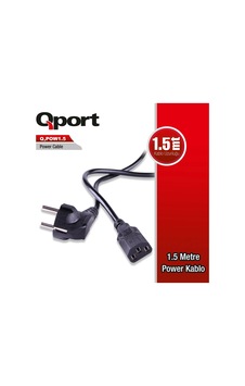 Qport Q-pow1.5 1.5m Pc Power Kablosu Qport Q-pow1.5 1.5m Pc Power Kablosu