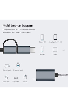 Usb 3.0 Otg To Type C Micro Usb Data Şarj Çevirici Dönüştürücü Adaptör Usb 3.0 Otg To Type C Micro Usb Data Şarj Çevirici Dönüştürücü Adaptör
