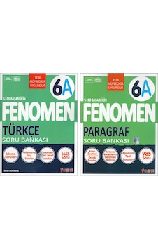 Fenomen 6.sınıf 6a Türkçe+6a Paragraf Soru Bankaları 2 Kitap Fenomen 6.sınıf 6a Türkçe+6a Paragraf Soru Bankaları 2 Kitap