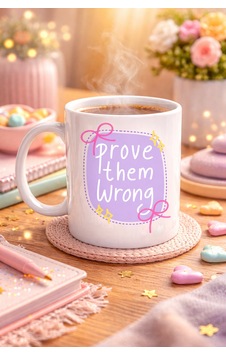 Prove Them Wrong Porselen Kupa Model 128 Motivasyon Mesajlı Kahve Kupası, İlham Veren Hediye, Ofis & Ev Kullanımı Renkli Prove Them Wrong Porselen Kupa Model 128 Motivasyon Mesajlı Kahve Kupası, İlham Veren Hediye, Ofis & Ev Kullanımı Renkli