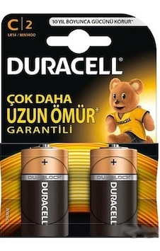 Duracell Lr14 Alkalin Orta Boy C Pil 2'li