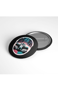 Formula 1 - 58mm Rozet Çok Renkli
