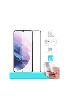 Microsonic Samsung Galaxy Uyumlu S21 Fe Seramik Matte Flexible Ekran Koruyucu Siyah