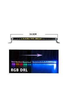 Offroad Sis Lambası Beyaz 100w 55,9 Cm Beyaz-sarı Gündüz Ledli 12-36v Adet / Lass360-1