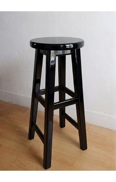 Ahşap Tabure 75 Cm Siyah