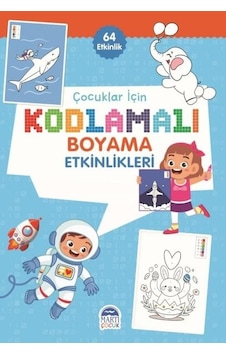 Çocuklar İçin Kodlama Etkinlikleri - Mavi - 64 Etkinlik- Martı Yayınları