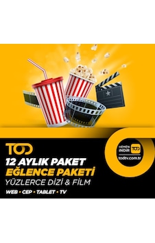 Tod 12 Aylık Eğlence Paketi - (Web + Cep + Tablet + Smart Tv) (452528316) Tod 12 Aylık Eğlence Paketi - (Web + Cep + Tablet + Smart Tv) (452528316)