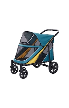 Cosmotex Eurodog Katlanabilir Köpek Arabası Yeşil Sarı 112x65x100 Cm