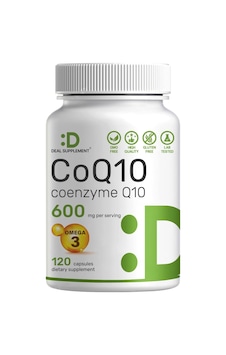 Deal Supplement Coq10 Ubiquinone Omega 3 Dha Epa Heart Energy Brain Health Antioxidant 120 Capsules