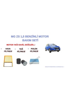 Mg Zs 1,5 Motor 2022 Periyodik Bakım Seti 3Lü - Hava + Yağ F. + Polen Mg Zs 1,5 Motor 2022 Periyodik Bakım Seti 3Lü - Hava + Yağ F. + Polen