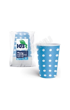 5 Adet Kbr Party 8 Oz Kağıt Bardak Mavi 8'li 1 5 Adet Kbr Party 8 Oz Kağıt Bardak Mavi 8'li 1
