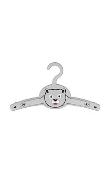 Sevimli Pandalı 4&apos Lü Plastik Çocuk Ve Bebek Askısı, Bebek Askı Seti, Çocuk Askı Seti Gri Sevimli Pandalı 4&apos Lü Plastik Çocuk Ve Bebek Askısı, Bebek Askı Seti, Çocuk Askı Seti Gri