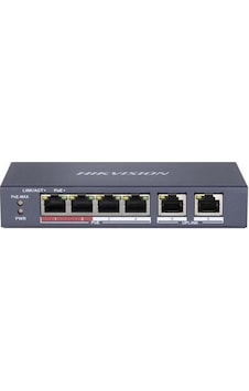 Hikvision DS-3E0106P-E/M 4 Port 35 W Full PoE 10/100 2X-Uplink Yönetilemez Switch Hikvision DS-3E0106P-E/M 4 Port 35 W Full PoE 10/100 2X-Uplink Yönetilemez Switch