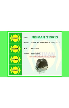 Cam - 453 - Açma Anahtarı On Sag Teklı - Kmrsfres - Megane Iı Sağ Cam - 453 - Açma Anahtarı On Sag Teklı - Kmrsfres - Megane Iı Sağ