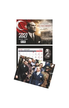 Üçgen Masa Takvimi Atatürk 2027 Yeşil Üçgen Masa Takvimi Atatürk 2027 Yeşil