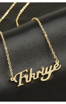 Fikriye - 652 - İsimli - Csmo-tex - Kolye -sarı altın