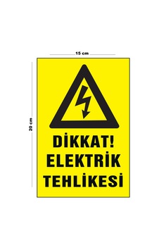 Lucena Metal Dikkat Elektrik Tehlikesi 15 Cm X 20 Cm Uyarı Levhası Yönlendirme Tabelası Lucena Metal Dikkat Elektrik Tehlikesi 15 Cm X 20 Cm Uyarı Levhası Yönlendirme Tabelası