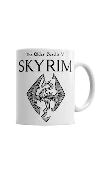 Skyrim Dragon Kupa Bardak Porselen Karışık