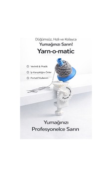 İp Yün Sarma Aparatı Yarn Winder Düğümsüz Hızlı Sarım, Masa Kıskaçlı Kompakt Tasarım
