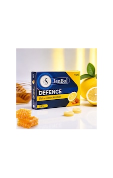 Jenbol Defence Bal + Limon Aromalı Pastil Ferahlatıcı Pastil 24'lü Bal, Limon, Mentol Ve Zencefil İçerikli Jenbol Defence Bal + Limon Aromalı Pastil Ferahlatıcı Pastil 24'lü Bal, Limon, Mentol Ve Zencefil İçerikli