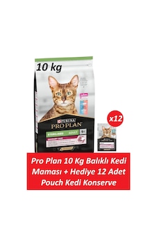 Pro Plan 10 Kg Kısır Morina Kedi Maması + Hediye 12 Adet Pro Plan Pouch Okyanus Balıklı Yetişkin Kedi Konserve Pro Plan 10 Kg Kısır Morina Kedi Maması + Hediye 12 Adet Pro Plan Pouch Okyanus Balıklı Yetişkin Kedi Konserve