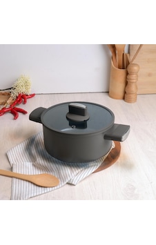 Belarıva 26 Cm Grı Sılıkon Saplı Derın Tencere Gri Belarıva 26 Cm Grı Sılıkon Saplı Derın Tencere Gri
