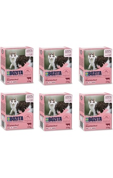 Bozita Sığır Etli Tahılsız Kedi Yaş Maması 370 Gr. X 6 Adet Bozita Sığır Etli Tahılsız Kedi Yaş Maması 370 Gr. X 6 Adet