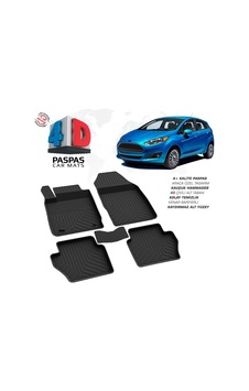 Ford Fiesta 4d Araca Özel Havuzlu Kauçuk Paspas 2015-2017