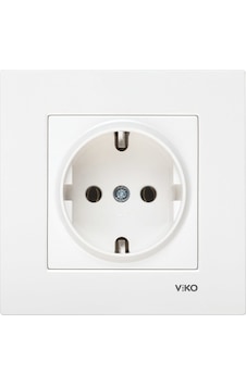 Viko Karre Beyaz Topraklı Priz Çerçeveli - 90967008 Viko Karre Beyaz Topraklı Priz Çerçeveli - 90967008