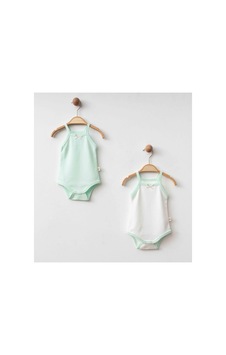 Eslenza Kız Bebek 2'li Zıbın - Mint Yeşili