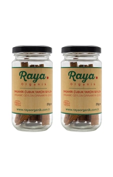 Organik Selyon Çubuk Tarçın 2 Li Set 2 X 25 Gr Toplam 50 Gr 25 G