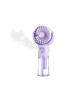 4 Kademeli Spreyli Şarjlı El Fanı Boyuna Asılabilir Usb Şarjlı Taşınabilir Mini Fan F4 5671