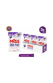 Miss Soda Plus Lavanta 500 Gr 3 Adet Miss Soda Plus Lavanta 500 Gr 3 Adet