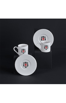 Neva N3422 Beşiktaş Lisanslı Arma Logo 2'li Kahve Fincan Takımı Neva N3422 Beşiktaş Lisanslı Arma Logo 2'li Kahve Fincan Takımı