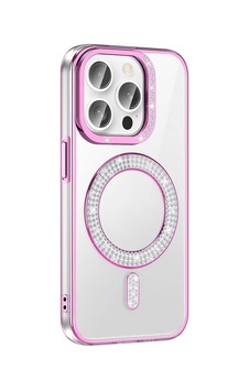 Apple Uyumlu iPhone 14 Pro Max Kılıf Pırlanta Taş Tasarımlı M-safe Şarj Özellikli Zore Karetta Silikon Kapa Apple Uyumlu iPhone 14 Pro Max Kılıf Pırlanta Taş Tasarımlı M-safe Şarj Özellikli Zore Karetta Silikon Kapa