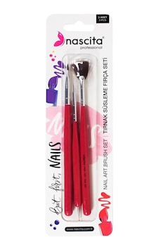 Nail Art Tırnak Süsleme Fırça Seti 3&apos Lü - 06 Nail Art Tırnak Süsleme Fırça Seti 3&apos Lü - 06