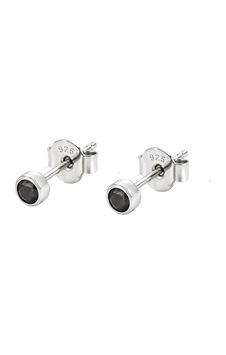 Servi 925 Ayar Gümüş 3 Mm Siyah Zirkon Taşlı Nokta Küpe-467 Servi 925 Ayar Gümüş 3 Mm Siyah Zirkon Taşlı Nokta Küpe-467
