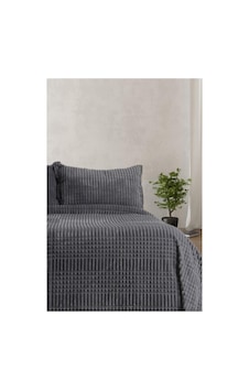 Merinos Modern Line 3 Parça Battaniye Seti 220 X 240 Antrasit Merinos Modern Line 3 Parça Battaniye Seti 220 X 240 Antrasit